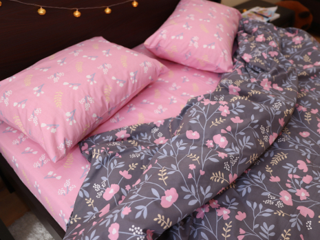 Полуторний набір постільної білизни 150*220 із Бязі "Gold" №151567AB Черешенка™