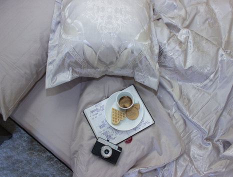 Євро-максі набір постільної білизни 200*220 із Жакарду №017AB KRISPOL™