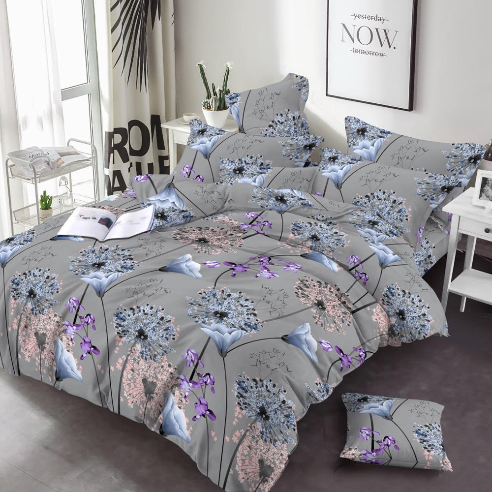 Тканина для постільної білизни Бязь "Gold" Lux GL38001grey