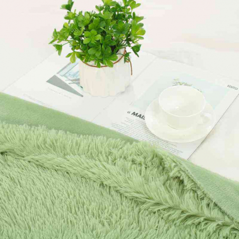 Євро-максі покривало-плед "травка" (240*220) - зелене