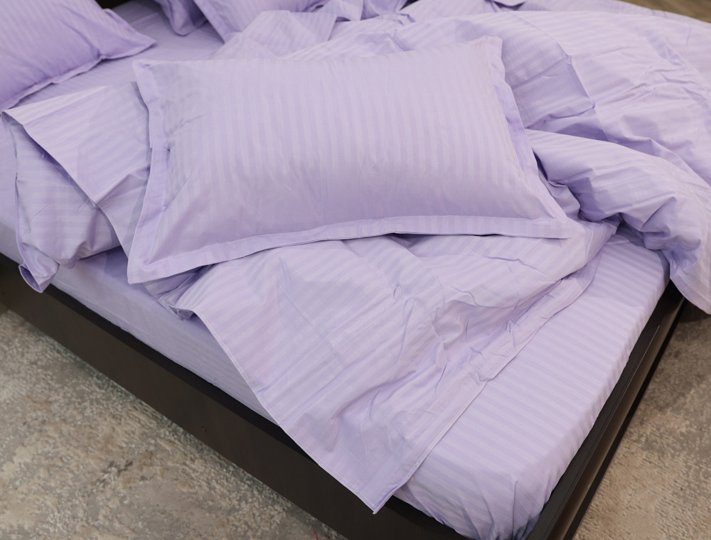 Евро макси набор постельного белья 200*230 из Страйп Сатина D-08