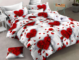 Євро-максі набір постільної білизни 200*220 із Ранфорсу №183182 Черешенка™