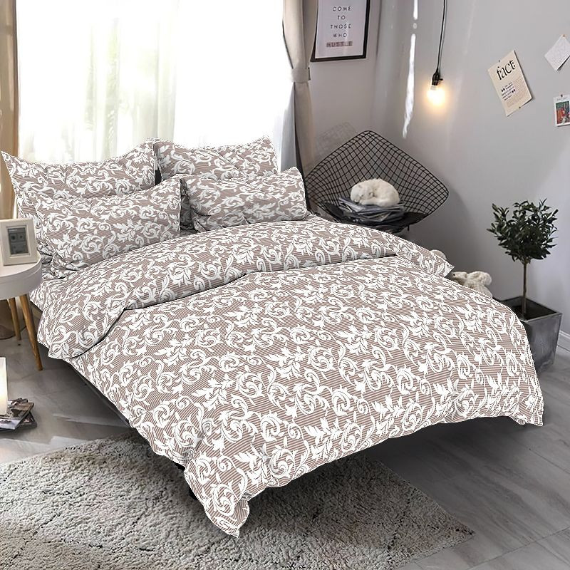 Тканина для постільної білизни Бязь "Gold" Lux GL6999-brown