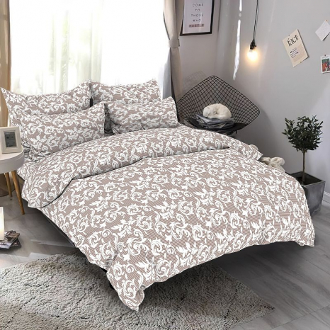 Тканина для постільної білизни Бязь "Gold" Lux GL6999-brown