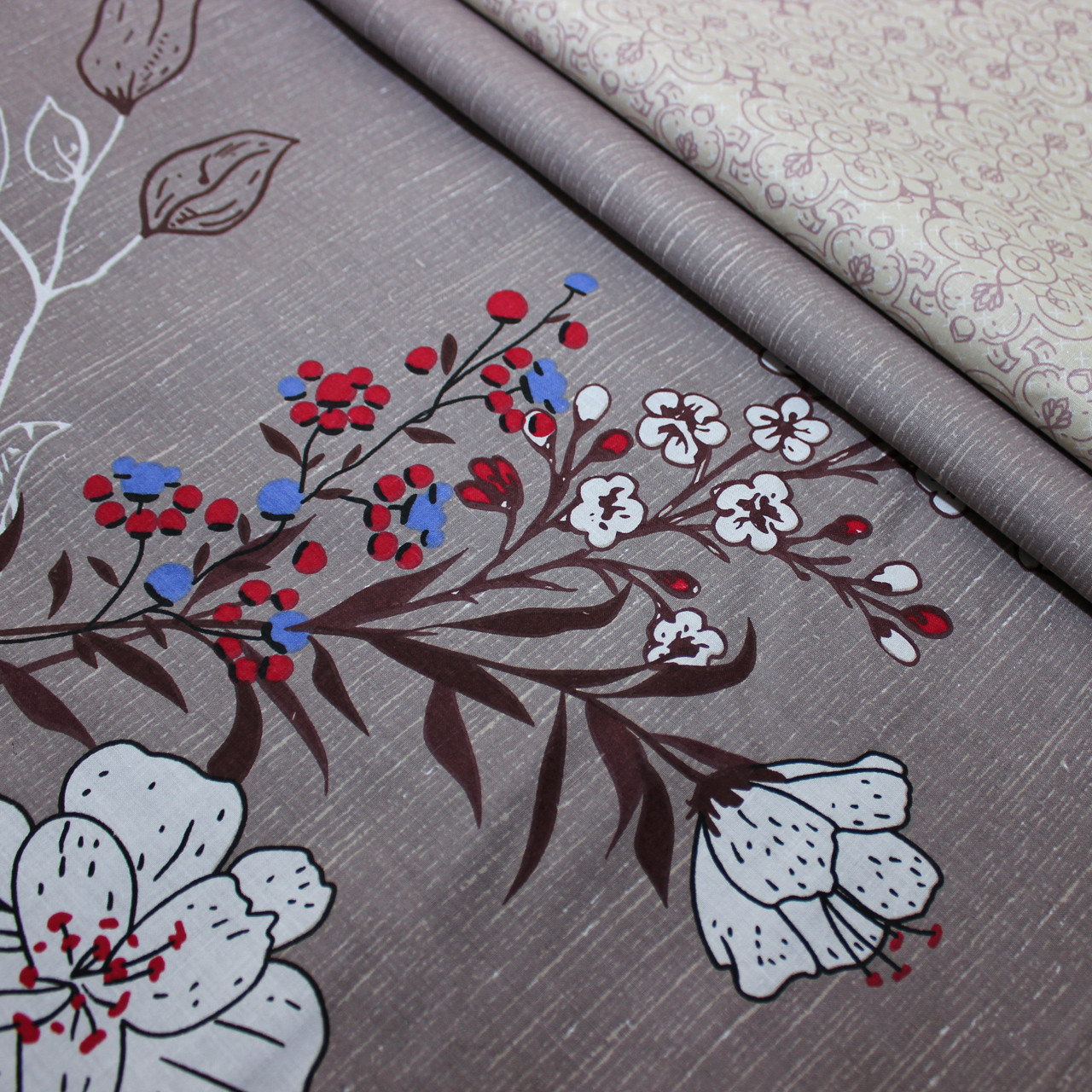 Тканина для постільної білизни Бязь "Gold" Lux GL1457 (A+B) - (50м+50м)