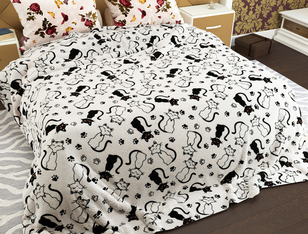 Полуторный флисовый плед №33817