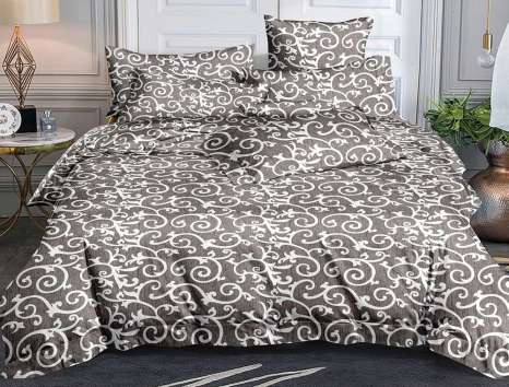 Сімейний набір постільної білизни 240*220 із полікотону №207117 Черешенька™