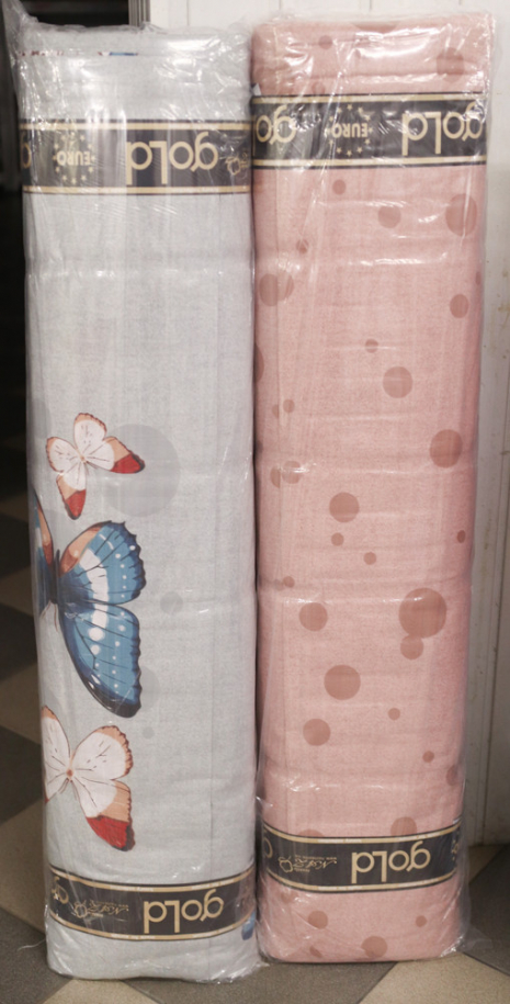 Ткань для постельного белья Бязь "Gold" Lux "Колоритные бабочки" GL1602 (A+B) - (50м+50м)