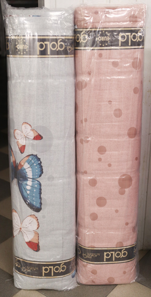 Ткань для постельного белья Бязь "Gold" Lux "Колоритные бабочки" GL1602 (A+B) - (50м+50м)