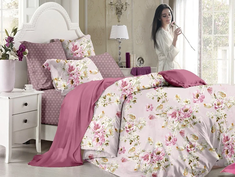 Тканина для постільної білизни Сатин S29-01157 (A+B) - (60м+60м)