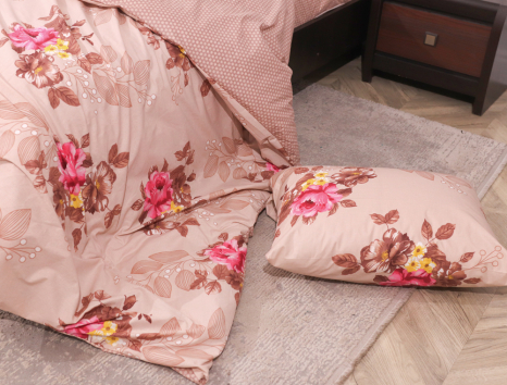 Семейный набор хлопкового постельного белья из Бязи "Gold" №155090AB Черешенка™