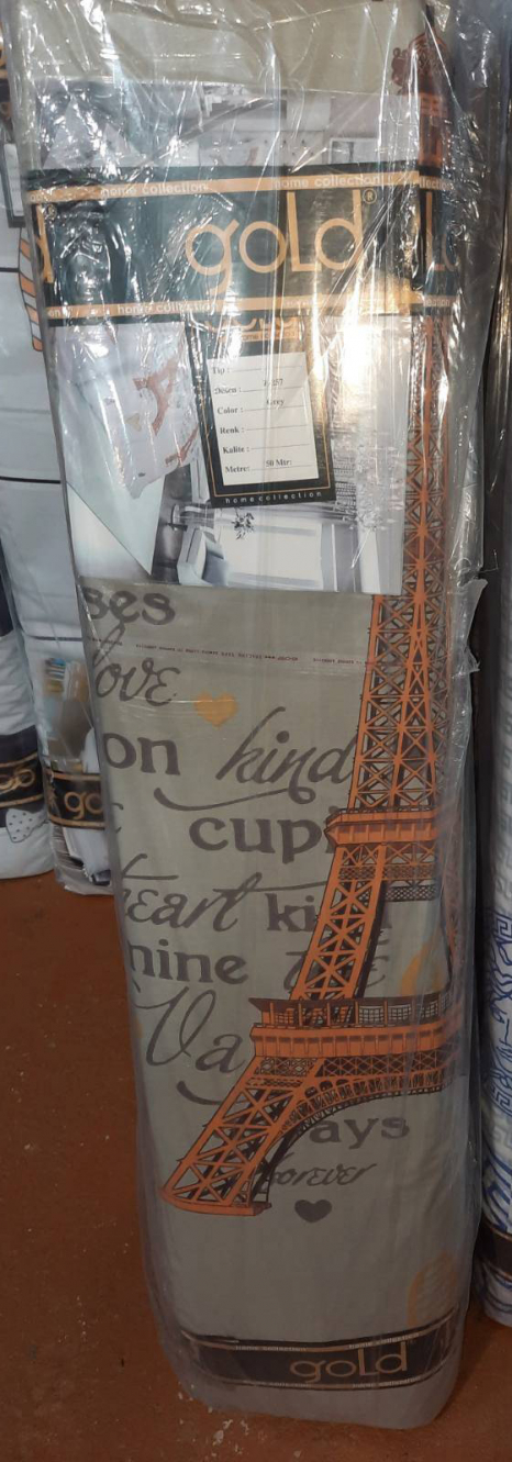 Тканина для постільної білизни Бязь "Gold" Lux GL3697grey