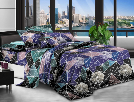 Полуторний набір постільної білизни 150*220 із полікотону №203093 Черешенька™