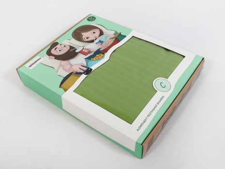 Семейный набор хлопкового постельного белья из Страйп Сатина №504442 Черешенка™