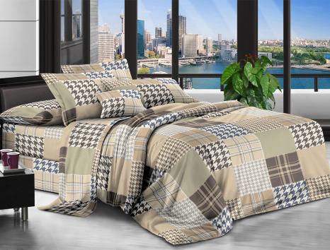 Двоспальний набір постільної білизни 180*220 із Ранфорсу №89122 Черешенка™