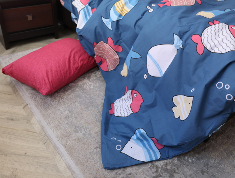 Двоспальний набір постільної білизни 180*220 із Бязі "Gold" №151270AB Черешенка™