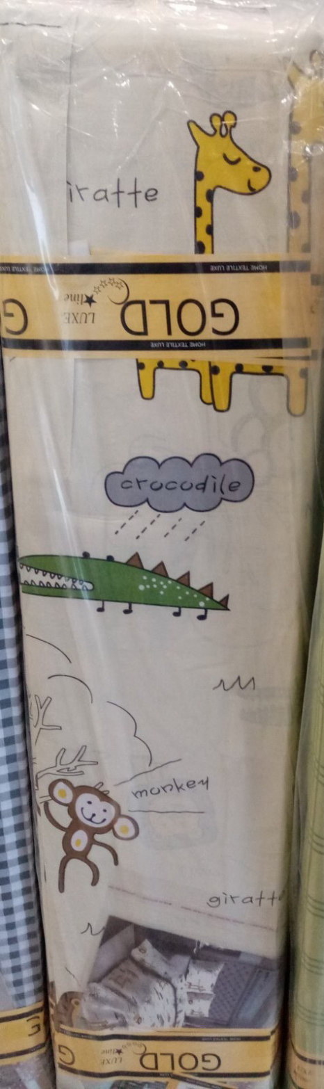 Ткань для постельного белья Бязь "Gold" Lux детская "Африканские животные" GLB178A