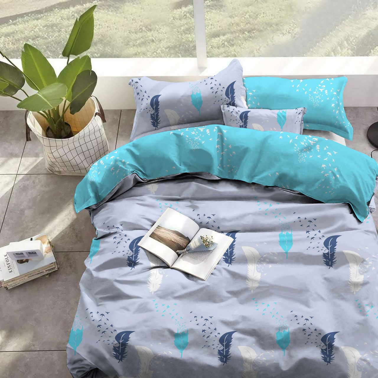 Ткань для постельного белья Бязь "Gold" Lux "Невесомость" GL1414 (A+B) - (50м+50м)