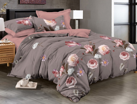 Евро макси набор постельного белья 200*220 из Бязи "Gold" с простынью на резинке №144535AB Черешенка™