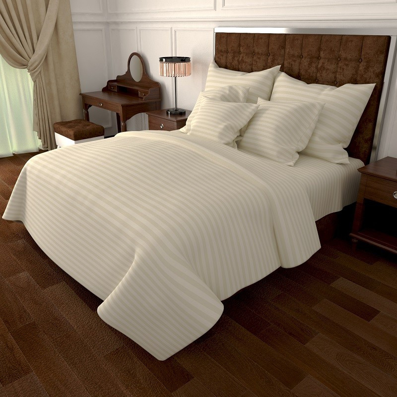 Тканина для постільної білизни Бязь "Gold" Lux однотонна GLS0905-beige (50м)