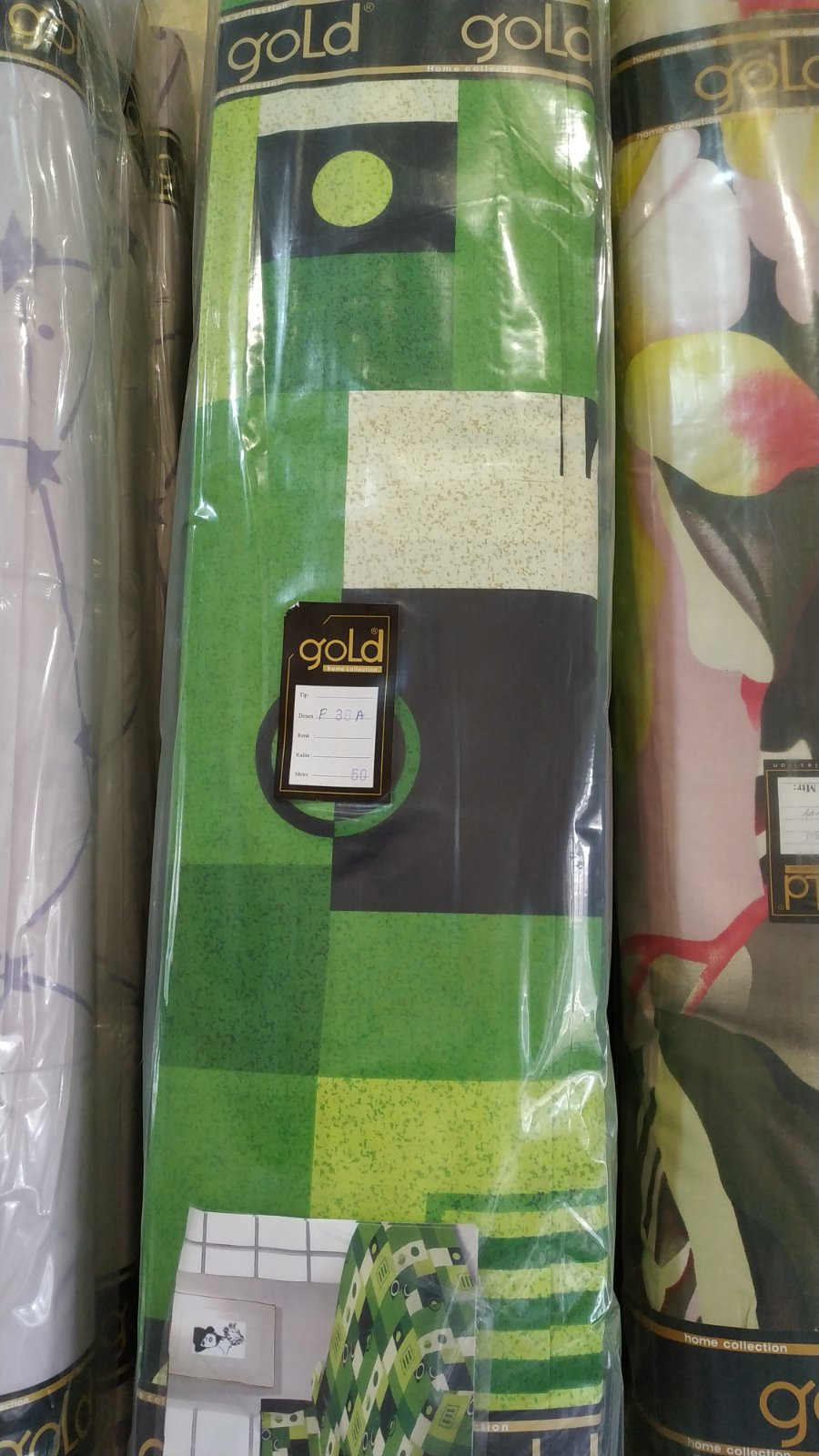 Тканина для постільної білизни Бязь "Gold" Lux "Зелений комплекс" GL3858