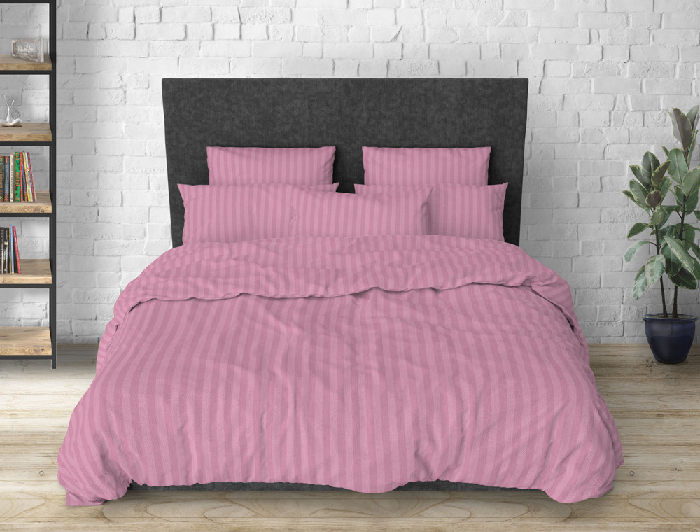 Полуторний набір однотонної постільної білизни 150*220 із Бязі "Gold" №1510055 Черешенка™