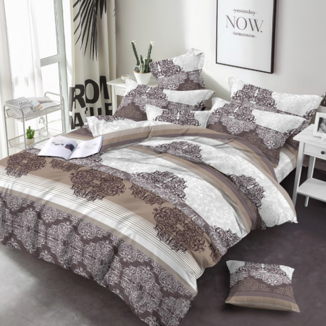 Двоспальний набір постільної білизни 180*220 із Бязі "Gold" №156889 Черешенка™