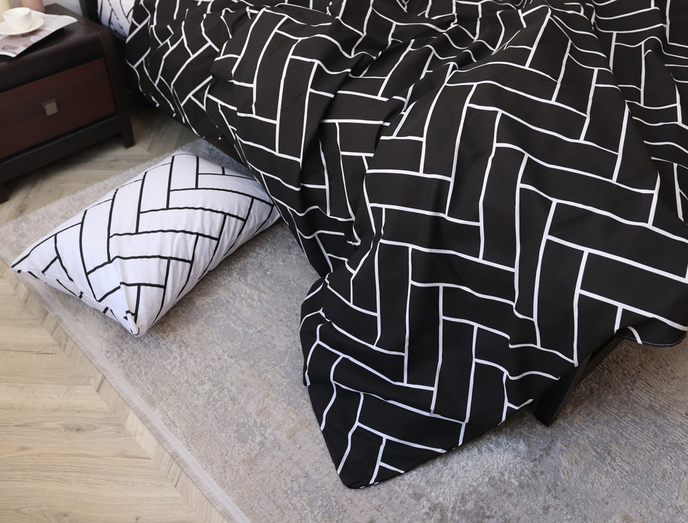 Полуторний набір постільної білизни 150*220 із Бязі "Gold" №158156AB Черешенка™