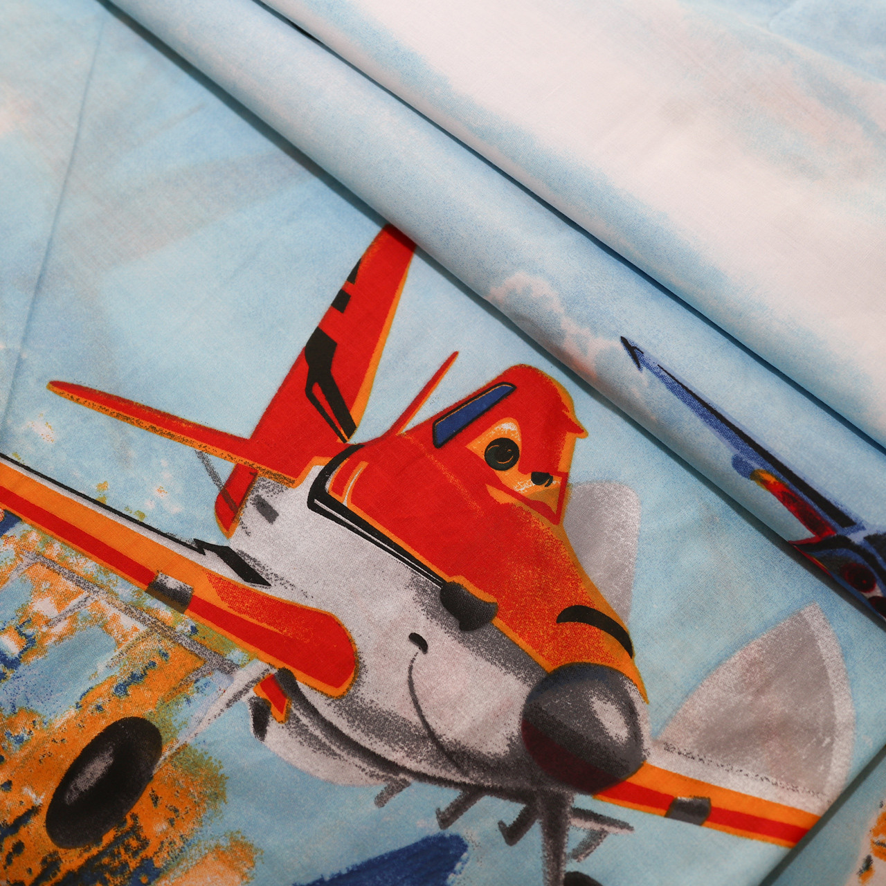 Тканина для постільної білизни Бязь "Gold" Lux дитяча "Авіа герої" GLB4512