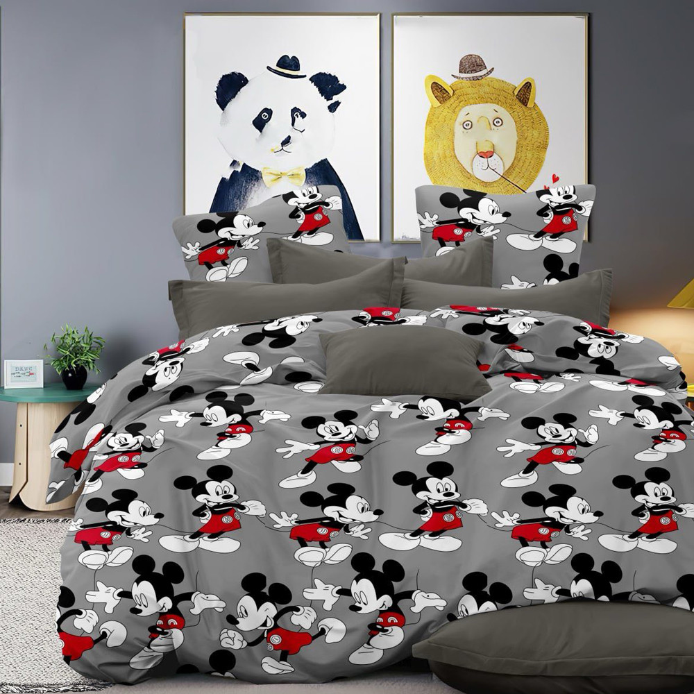 Тканина для постільної білизни Бязь "Gold" Lux дитяча GL37001grey