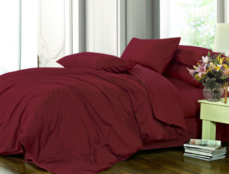 Двоспальний набір постільної білизни 180*220 із Бязі "Gold" з простирадлом на резинці №14029 Черешенка™