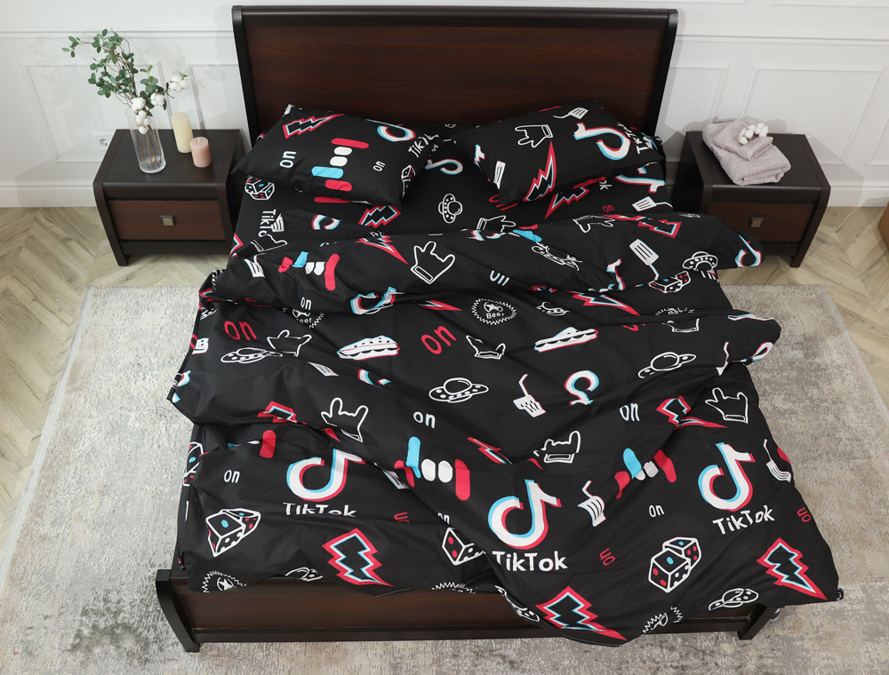 Євро-максі набір постільної білизни 200*220 із Бязі "Gold" №154653 Черешенка™