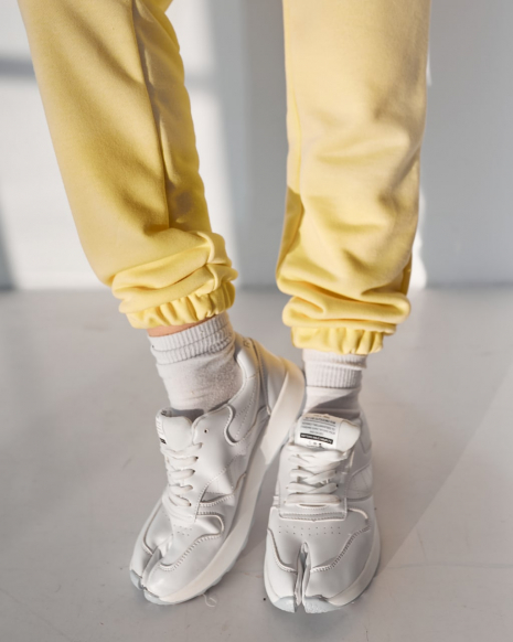 Жіночий костюм із джогерами (Розмір S) жовтий №222_0021