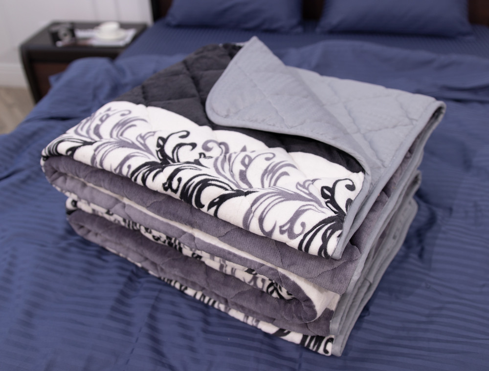 Євро-максі флісове стьобане покривало №55028