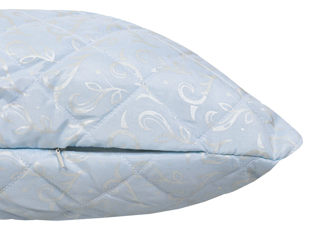 Подушка стьобана на блискавці 50*70 мікрофібра/холлофайбер №5070-8