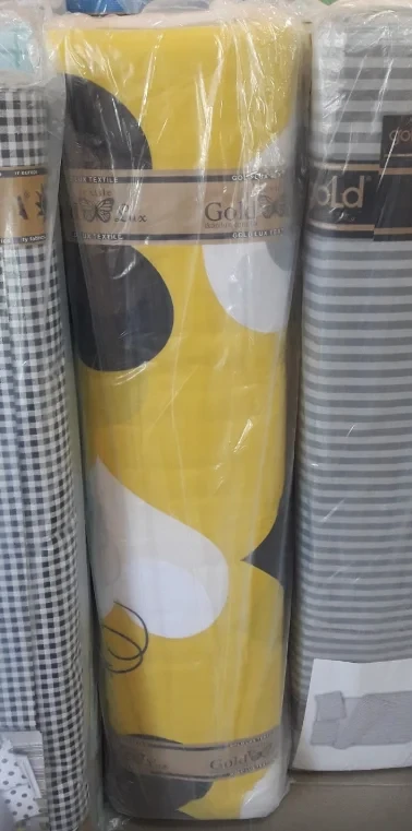 Тканина для постільної білизни Бязь "Gold" Lux "Дивовижне кохання (жовтий)" GL4154