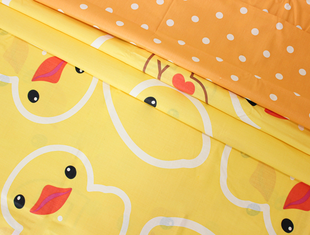 Тканина для постільної білизни Бязь "Gold" Lux дитяча (качечка) GLB167 (A+B) - (50м+50м)