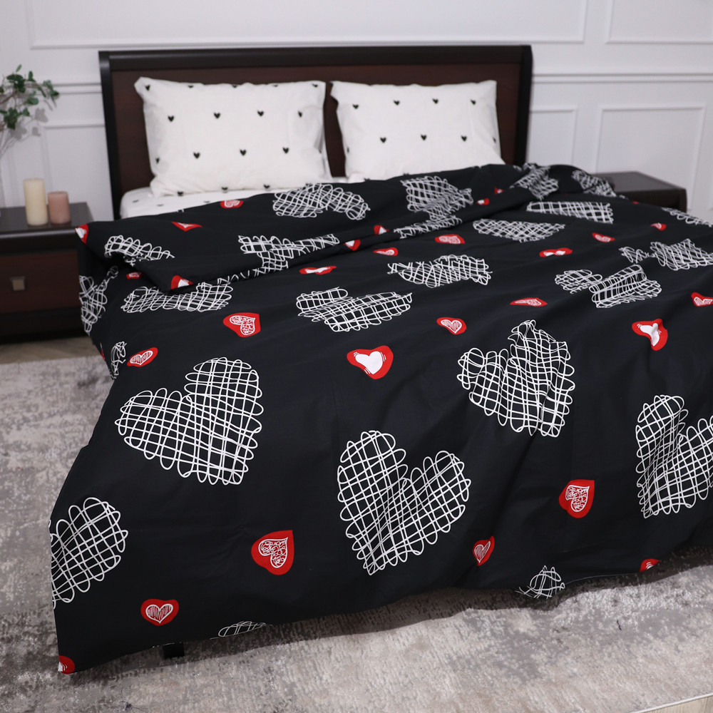 Двоспальний набір постільної білизни 180*220 із Бязі "Gold" №157688AB Черешенка™