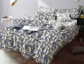 Семейный набор хлопкового постельного белья из Сатина №17513AB Черешенка™