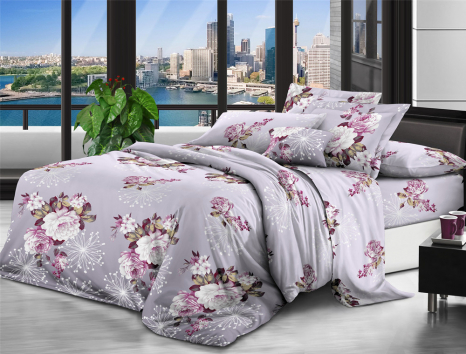 Двоспальний набір постільної білизни 180*220 із полікотону №20024 Черешенька™