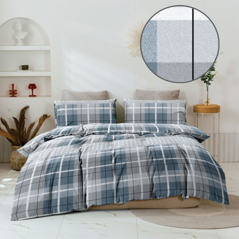 Ткань для постельного белья Бязь "Gold" Lux GL3601blue