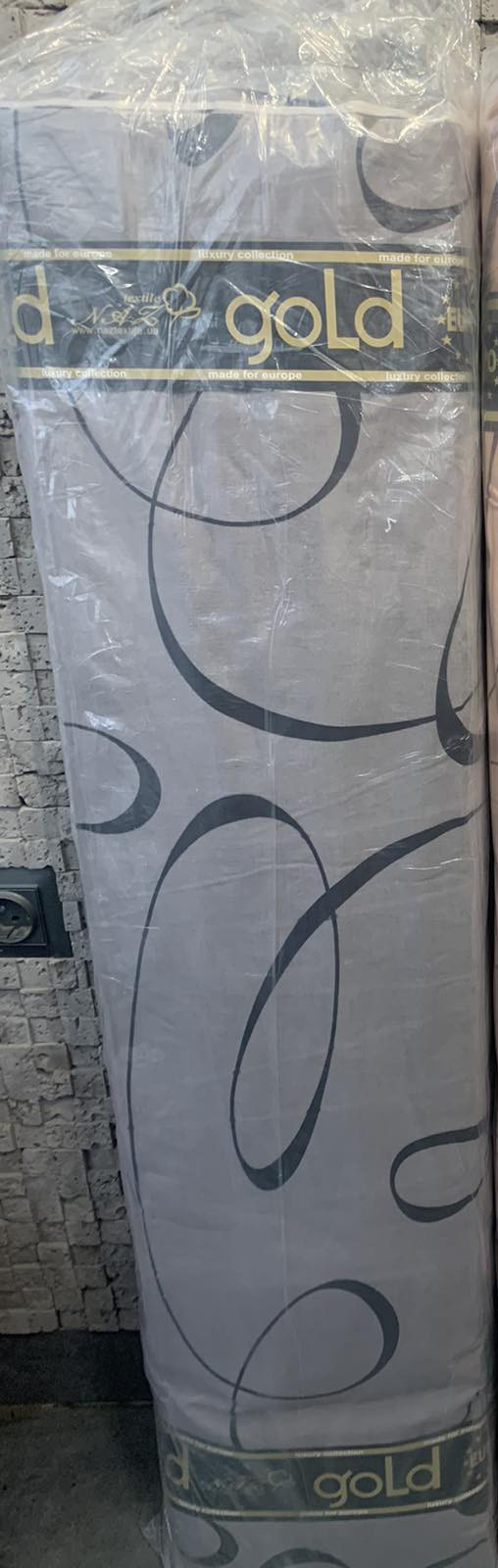 Тканина для постільної білизни Бязь "Gold" Lux GL4047GREY
