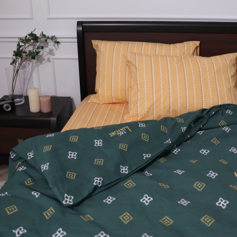 Семейный набор хлопкового постельного белья из Бязи "Gold" №154522AB Черешенка™