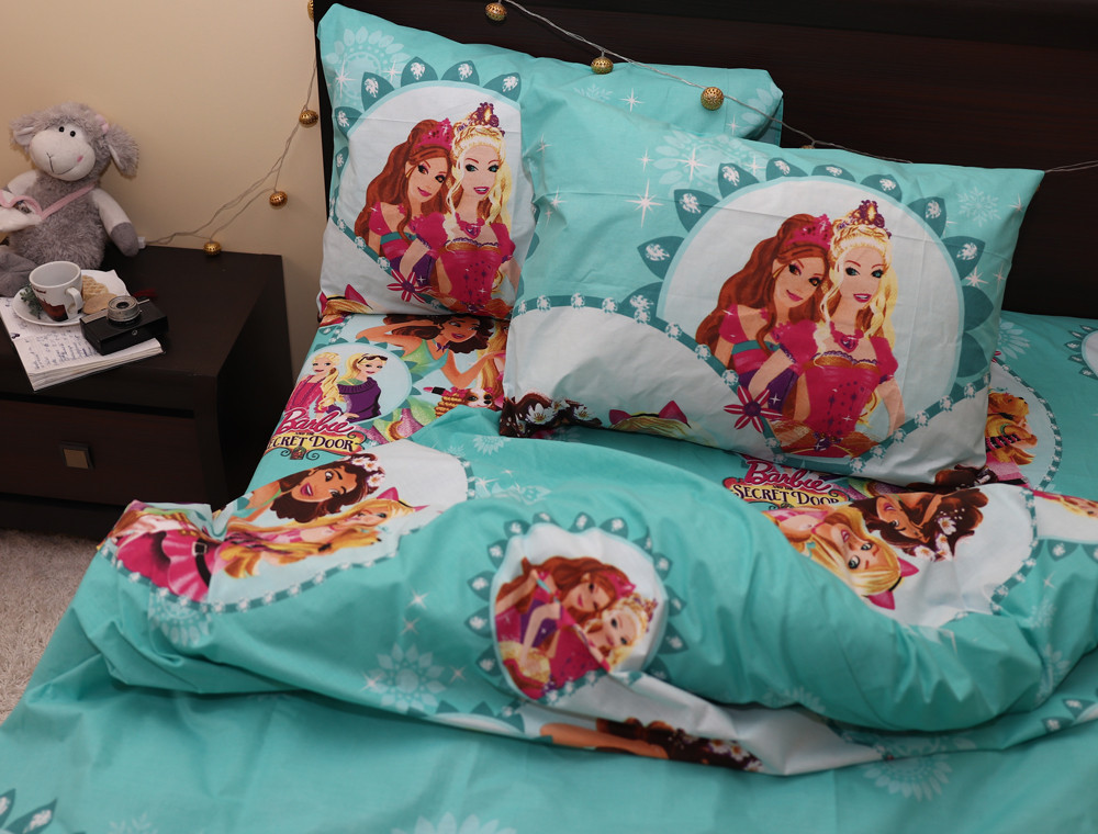 Полуторний набір постільної білизни 150*220 із Бязі "Gold" №161090 Черешенка™