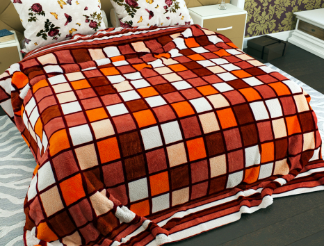 Двоспальний флісовий плед №33533