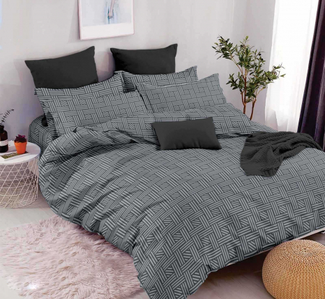 Ткань для постельного белья Бязь "Gold" Lux GLS11101grеy (50м) 