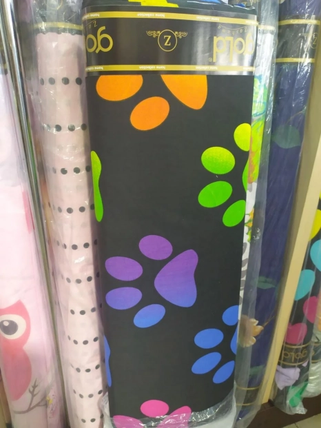 Ткань для постельного белья Бязь "Gold" Lux "Следы собак" GL4041