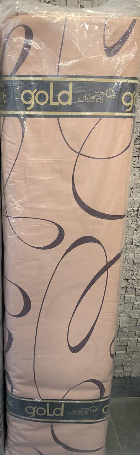Тканина для постільної білизни Бязь "Gold" Lux GL4047BEIGE