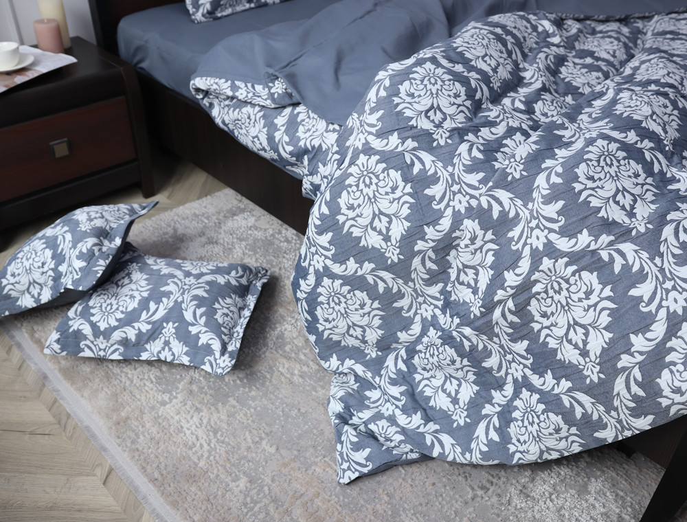 Евро макси набор постельного белья 200*230 из Муслина №600-09 Черешенка™