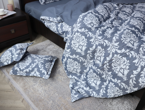 Евро макси набор постельного белья 200*230 из Муслина №600-09 Черешенка™